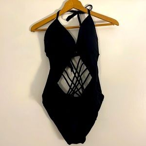 Kenneth Cole Strappy One-Piece Swimsuit